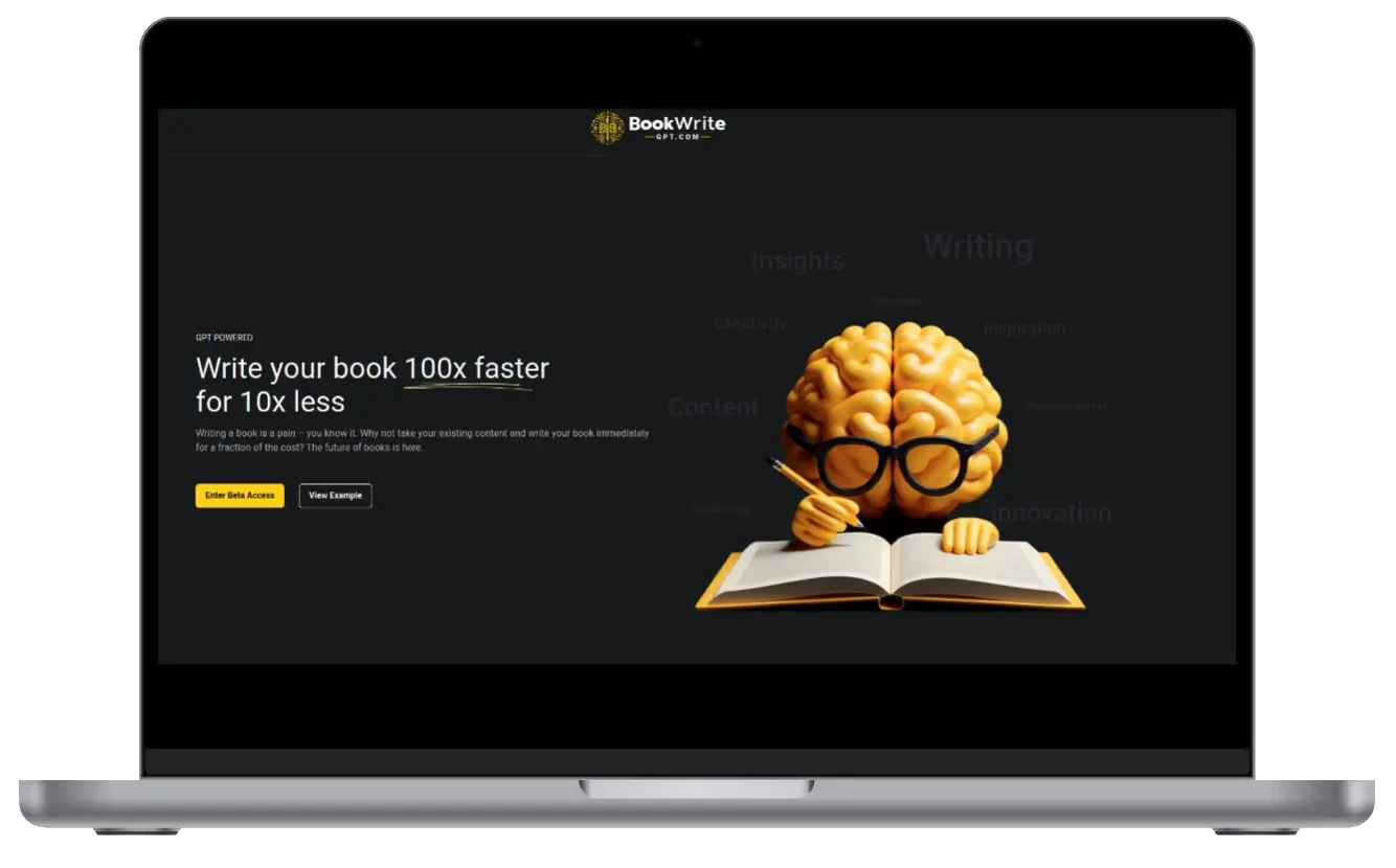 BookWriteGPT preview